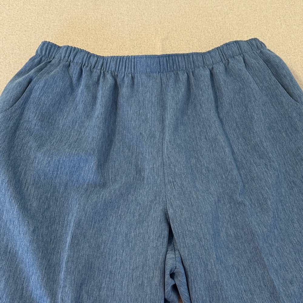 Alia SZ14 Pull-On Blue Casual Pants - Picture 12 of 14